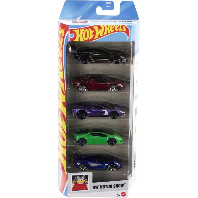Pack 5 Hot Wheels - HW Motor Show 2025 - JBJ89 - Carrinhos de